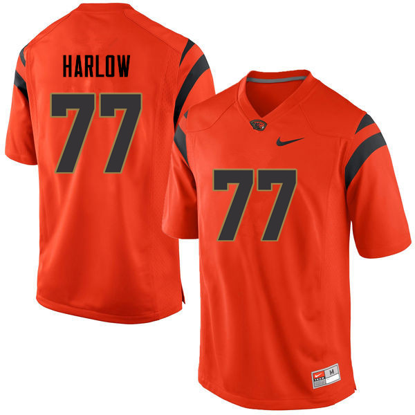 Men Oregon State Beavers #77 Sean Harlow College Football Jerseys Sale-Orange - Click Image to Close